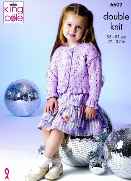 King Cole Cardigan and Sweater Pattern 6602