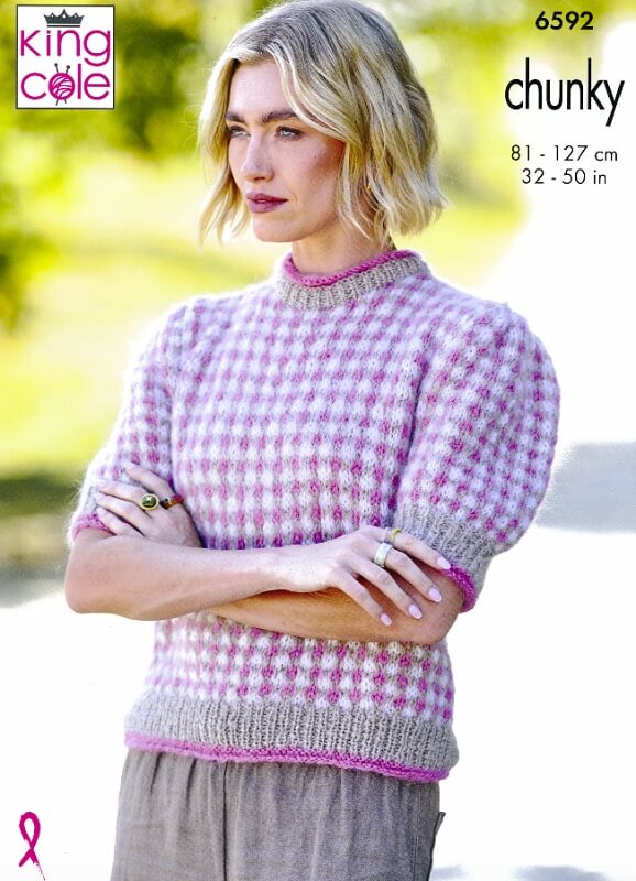King Cole Tank Top and Sweater Pattern 6592