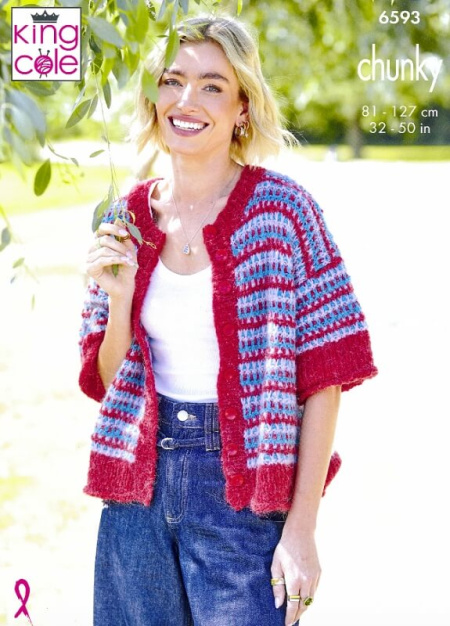 King Cole Cardigan and Sweater Pattern 6593