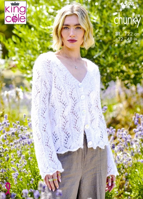 King Cole Cardigan and Tank Top Pattern 6594