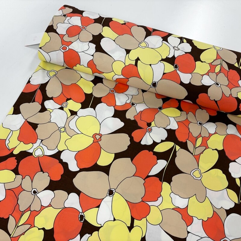 Retro Stretch Cotton Fabric