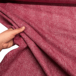 Crimson Herringbone Wool