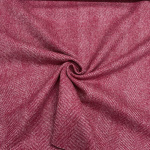 Crimson Herringbone Wool