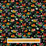 Snails and Insects Quilting Cotton