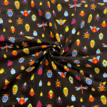 Snails and Insects Quilting Cotton