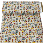Emma Ball Beach Huts & Deck Chairs Quilting Cottons