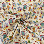 Emma Ball Beach Huts & Deck Chairs Quilting Cottons