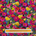 Painted Flowers Quilting Cottons