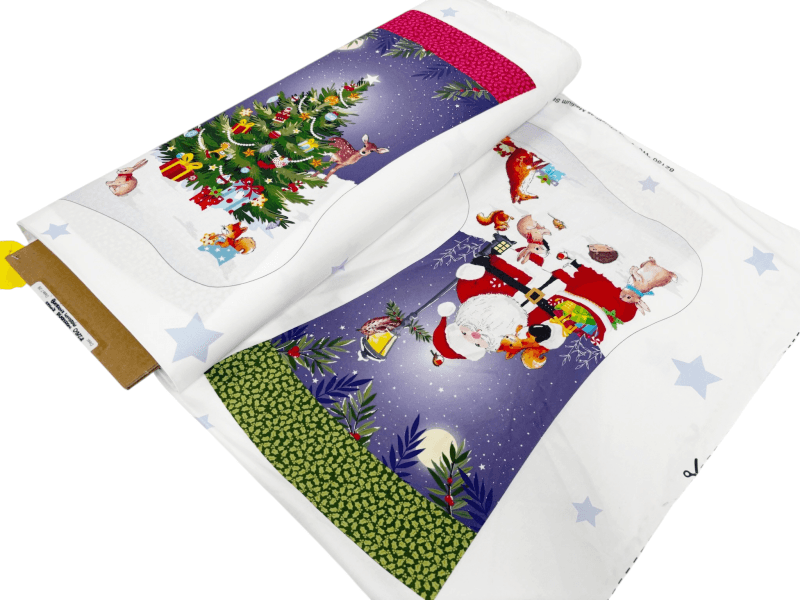 Medium Woodland Christmas Stocking Panel