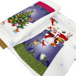Large Woodland Christmas Stocking Panel
