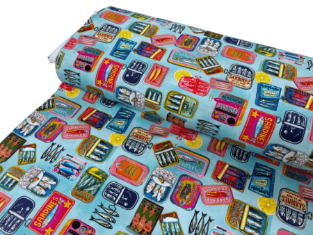 Sardine Tins Cotton Jersey