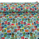Sardine Tins Cotton Jersey