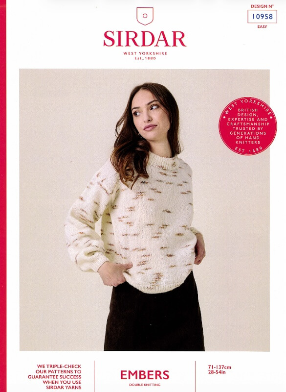 Sirdar Sweater Pattern 10958