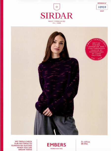 Sirdar Sweater Pattern 10959