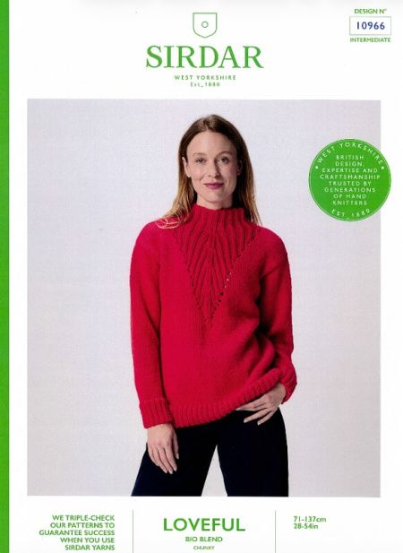 Sirdar Sweater Pattern 10966