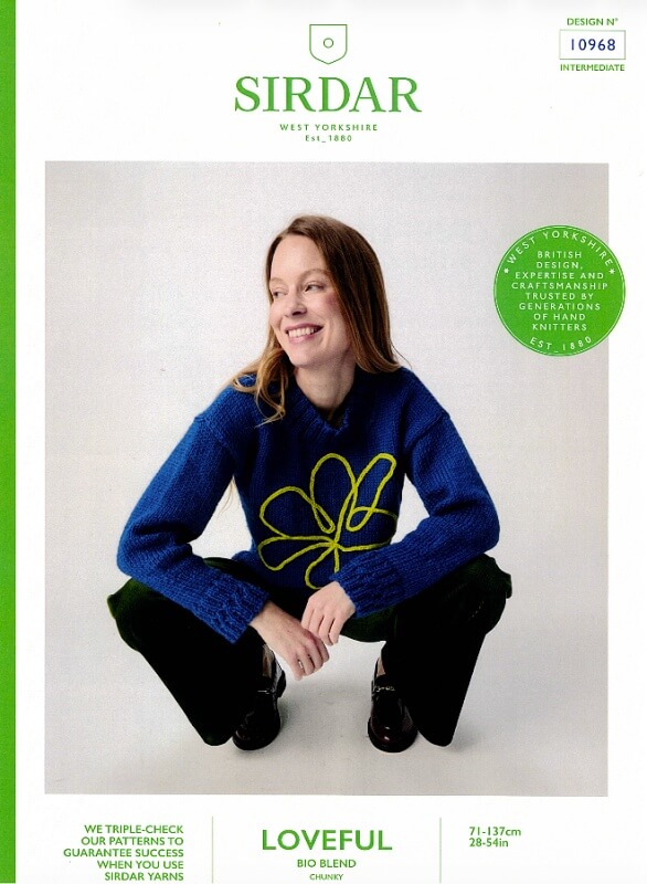 Sirdar Sweater Pattern 10968