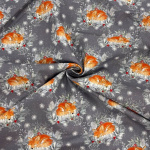 Snowy Fox Christmas Quilting Cottons