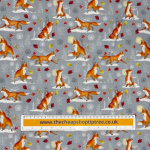 Snowy Fox Christmas Quilting Cottons