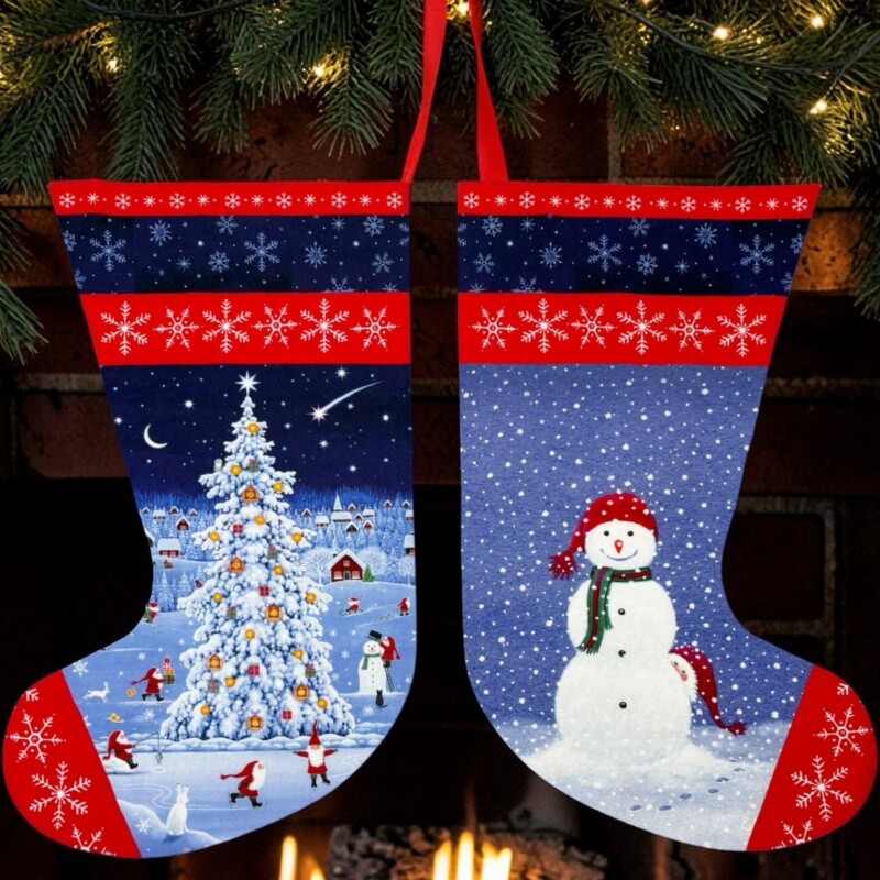 Tomten Woodland Friends Stocking Panel