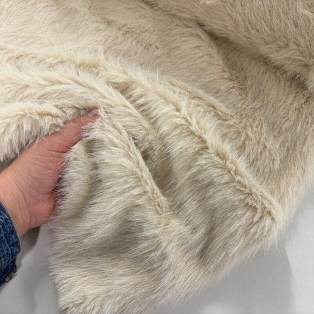Cream Llama Faux Fur