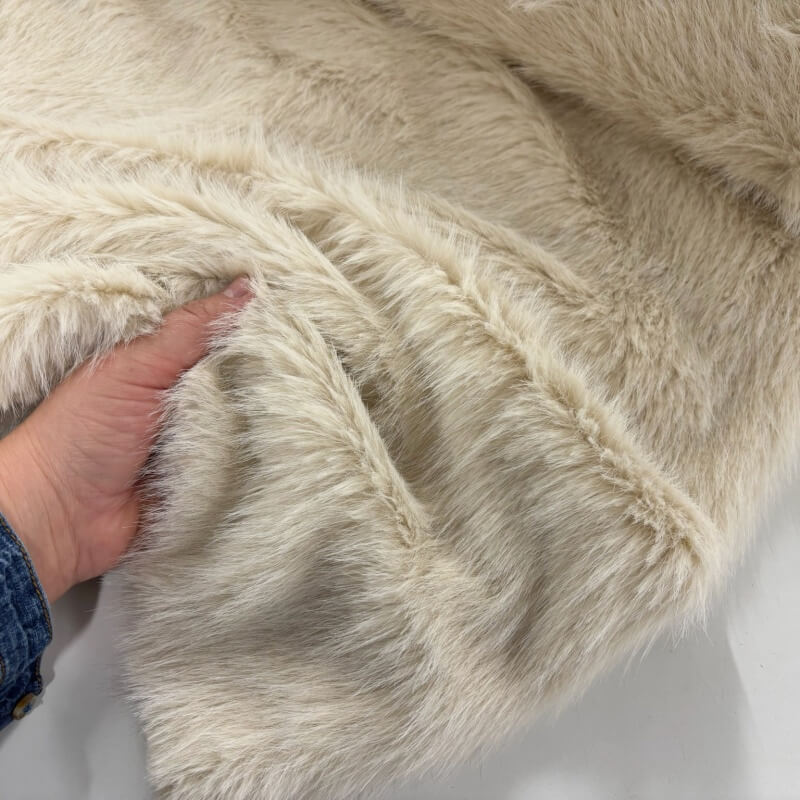 Cream Llama Faux Fur