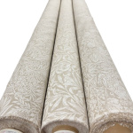 William Morris White Linen Look Panamas