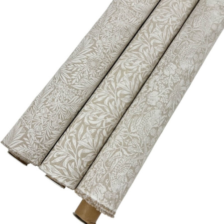 William Morris White Linen Look Panamas