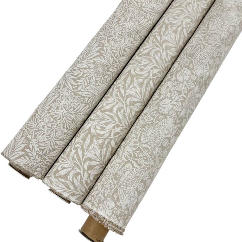 William Morris White Linen Look Panamas