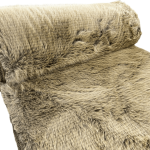Beige Two-Tone Faux Fur