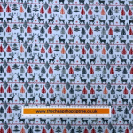 Scandi Reindeer Christmas Polycotton