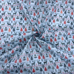 Scandi Reindeer Christmas Polycotton