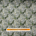 Green Woodland Ferns Polycotton