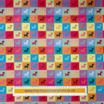 Puppy Pop Art Polycotton