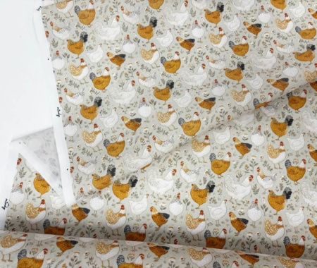 Chicken Pasture Polycotton