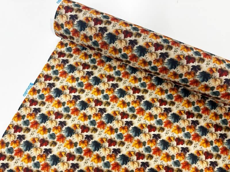 Maple Leaves Polycotton