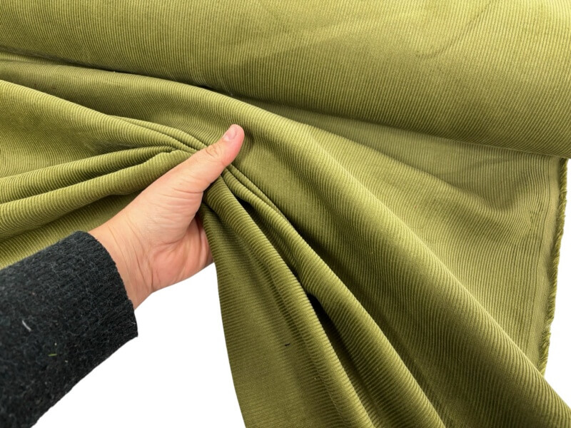Olive Green 12 Wale Corduroy
