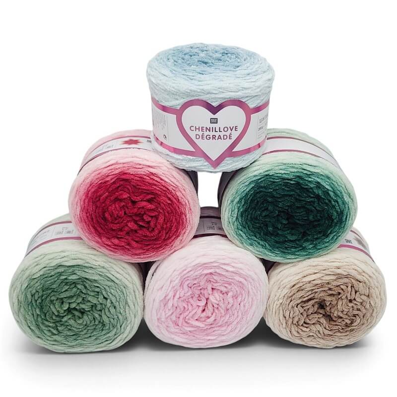Rico Chenillove Degrade Aran 200g