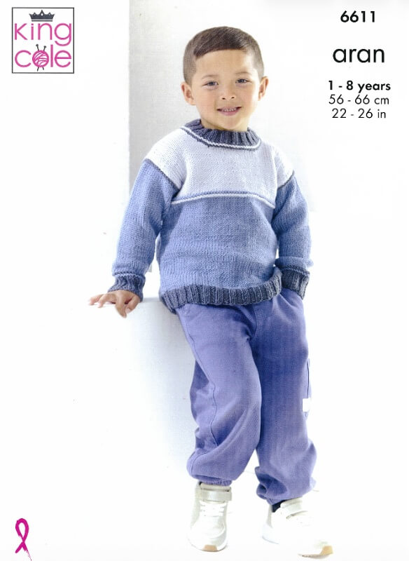 King Cole Sweaters Pattern 6611