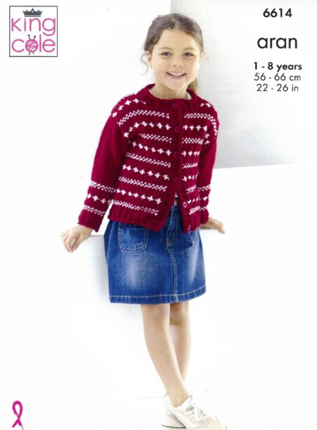 King Cole Cardigans Pattern 6614