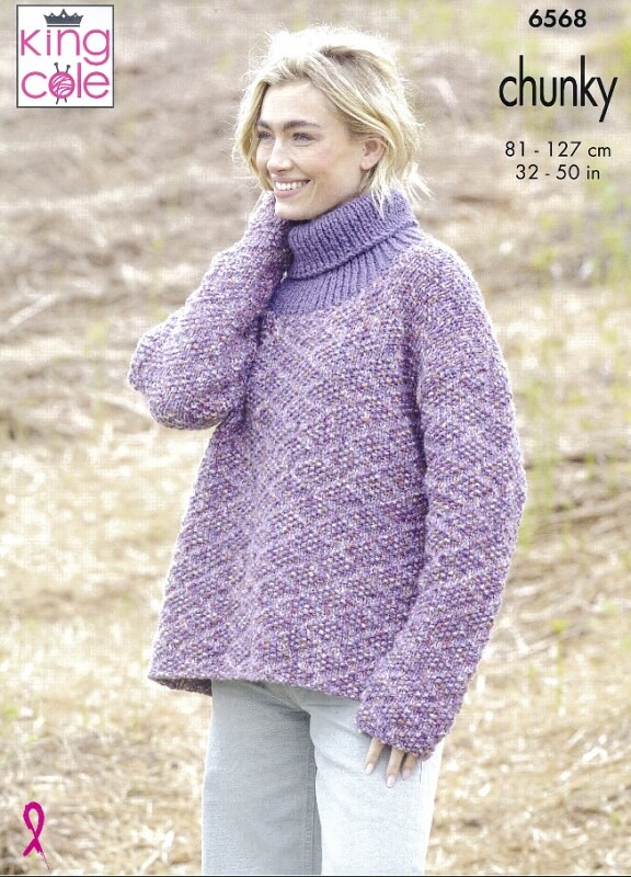 King Cole Sweaters Pattern 6568