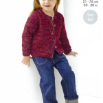 King Cole Cardigan and Sweater Pattern 6627