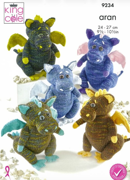 King Cole Firefly Dragons Pattern 9234