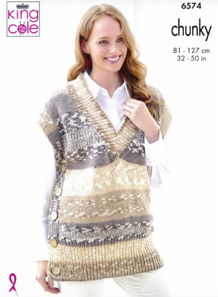 King Cole Tunic and Sweater Pattern 6574