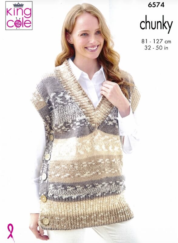 King Cole Tunic and Sweater Pattern 6574
