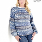 King Cole Crochet Basket Weave Jumper and Cardigan Pattern 6589