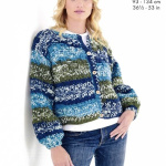 King Cole Crochet Basket Weave Jumper and Cardigan Pattern 6589