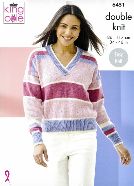 King Cole Sweaters Pattern 6451