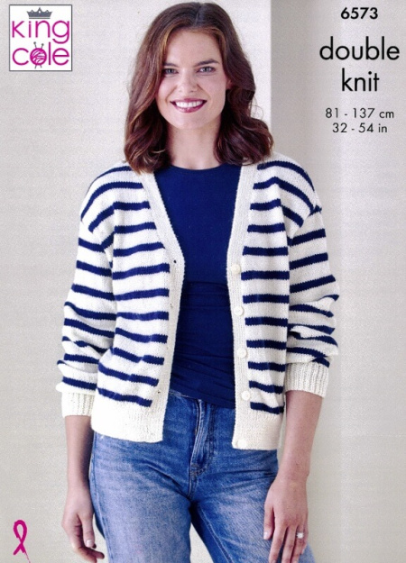 King Cole Cardigan and Sweater Pattern 6573