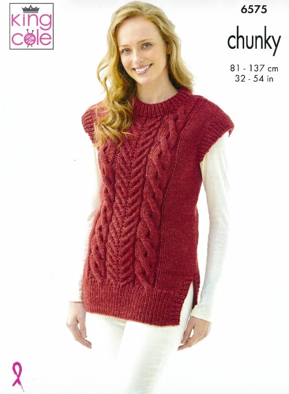 King Cole Slipover and Tunic Pattern 6575