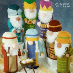 King Cole Gonks Nativity Pattern 9240